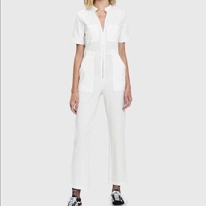 Need Supply White linen Jumpsuit